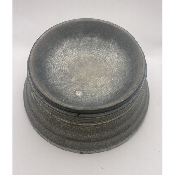 Vintage Music Box Aluminum Metal Powder Trinket Vanity Floral Top Used - Picture 13 of 13